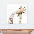 thumbnail image 4 of Creative Products Colorful Mom and Baby Giraffes 24x24 Canvas Wall Art, 4 of 5