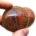 thumbnail image 2 of Red Orange Dinosaur Lizard Dragon Glass Eyes, 2 of 8