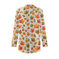 thumbnail image 6 of Garronmavis Womens Cardigan Sweater with Pockets Lightweight Long Sleeve Cardigan Soft Drape Open Front Fall Dusters Plus Size Cover Up Jacket Maple Leaves, 6 of 6