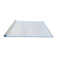 thumbnail image 2 of Ahgly Company Machine Washable Indoor Square Solid Blue Modern Area Rugs, 6' Square, 2 of 4