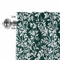 thumbnail image 4 of Dark Green Spring Floral Rod Pocket Curtain Valance, Farmhouse Flowers Elegant Pastoral Farmhouse Window Valance for Living Room, Bedroom, Kitchen 54"W x 18"L, 4 of 9