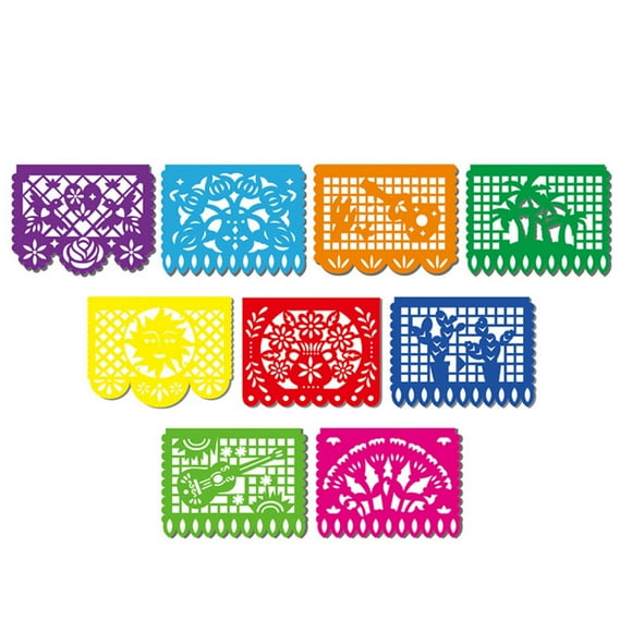 Party Banner Creative Rectangle Decorative Plastic Hanging Banner Holiday Banner