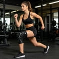 Elastic Knee Rising Elastic Knee Guard Polyester Knee Support With Shock Absorption ...