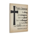 thumbnail image 2 of Scripture Walls Personalized Be Strong and Courageous Joshua 1:9 Cross Bible Verse Canvas Christian Wall Art Ready to Hang Unframed, 2 of 7