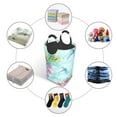 thumbnail image 5 of KLL Dragonfly Floral Laundry Hamper,Large Canvas Fabric Lightweight Storage Basket Toy Organizer Dirty Clothes Collapsible Waterproof, 5 of 6