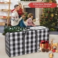 thumbnail image 6 of Storage Bags,Moving Bags,Waterproof Christmas Tree Wreath Storage Bag,32X24X8In,Black,Durable Plastic,Zipper Closure,Sturdy Handles,For Holiday Decor,Clothes,Toys And Moving Use.(Black), 6 of 7