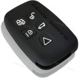 thumbnail image 2 of Dobrev Silicone Cover Keyless Entry Fob Case Protector Skin for Land Rover Range Rover Evoque LR2 LR4 Sport Freelander Discovery Smart Key  black and purple, 2 of 4
