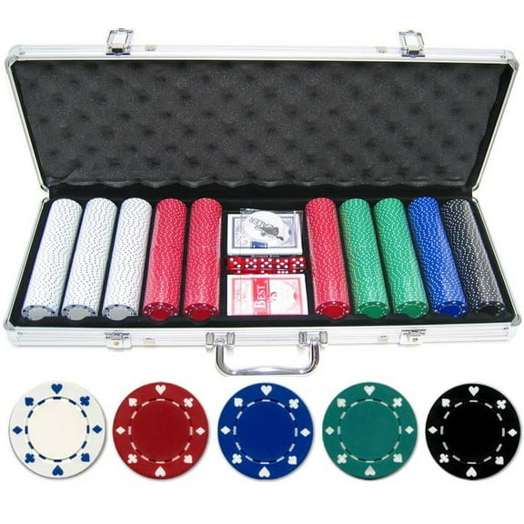 500 piece 11.5g Suited Poker Chip Set