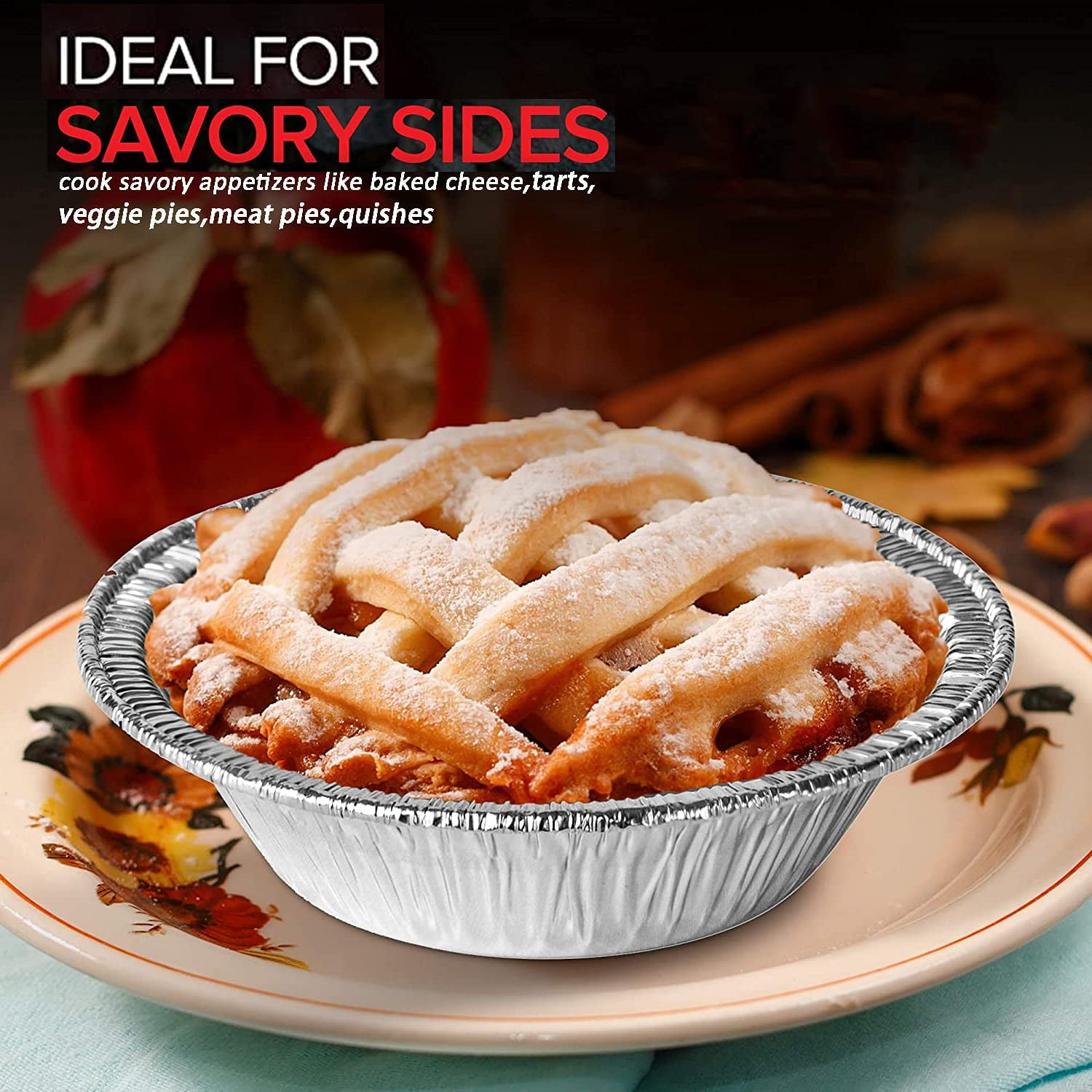 Disposable Aluminum Pie Pans - 9 Inch Freezer & Oven Safe (5000 Count)