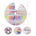 thumbnail image 7 of Colorful Abstract Christmas Tree Skirt 36 Inches Large Christmas Skirt Tree, Modern Rainbow Art Watercolor Tree Skirt Christmas Decorations for Fireplace Party Holidays Indoor Outdoor, 7 of 7