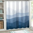 thumbnail image 4 of Grrvtrz Gradient Splicing Digital Printed Shower Curtain Partition Curtain Bathroom Curtain with Hanging Curtain Bathroom Partition Pattern Shower Curtain,Bathroom Decor,Bathroom Accessories, 4 of 6