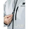 thumbnail image 6 of ORORO 4-Zone Heated Jacket for Women with Battery and Detachable Hood, Heating Jacket for Winter Outdoors (Gray, M), 6 of 11