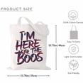 thumbnail image 2 of Funny I'm Just Here For The Boos Costume Goth Men Women Halloween Canvas Bag 2Pcs, 2 of 5