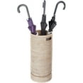 thumbnail image 2 of Kouboo La Jolla Rattan Round Handmade Umbrella Holder Freestanding Cane Stand Decorative, Catch, Stand For Entryway, White Wash, 2 of 15