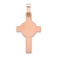 thumbnail image 4 of FB Jewels 14K Two Tone Gold Textured Hollow Cross Pendant, 4 of 4