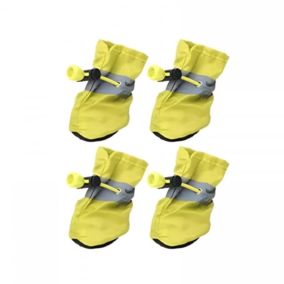 TELOLY 4Pcs Dog Shoes for Hot Pavement Anti-Slip Dog Boots & Paw Protectors for Winter Snowy Day Summer Dog Snow Boots Waterproof Dog Shoesdogs with Reflective Straps S