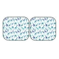 thumbnail image 3 of Uemuo Cool Giraffe Printed 2 PCS Car Windshield Sun Shade, Auto Sun Heat and UV Rays Blocker, Foldable Automotive Front Window Sunshade Protector, 3 of 7