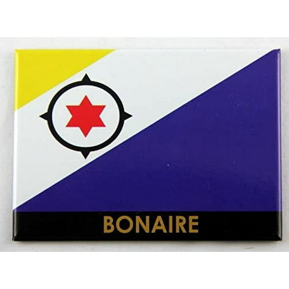 Bonaire Flag Caribbean Fridge Collector's Souvenir Magnet 2.5x3.5