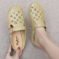 thumbnail image 4 of Women’s Covered Toe Clogs, Slip On Ventilated Mid Heel Non Slip Casual Shoes, 4 of 10
