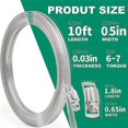 thumbnail image 2 of 10FT Stainless Steel Hose Clamp Assortment Kit,Worm Gear Band Hose Clamp Screw Pipe Clamp for Duct,T, 2 of 5