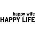 thumbnail image 3 of CafePress - Happy Wife, Happy Life Pajamas - Women's Short Sleeve Print T-Shirt and Pants Light Cotton Pajama Set, 3 of 7