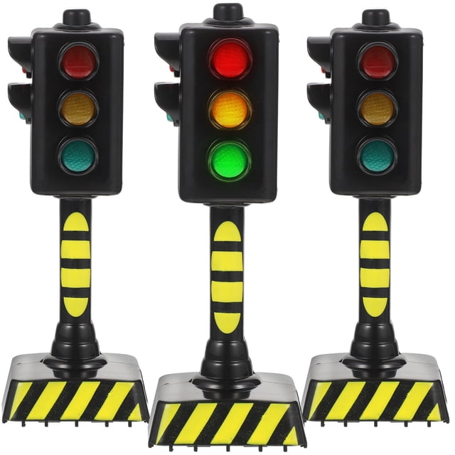 ColoMX 3 uds, semáforo para niños, juguete de plástico, semáforo, modelo de luz, juguete para niños