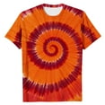 thumbnail image 3 of XUNKUSGA T Shirts for Man Fashion Tie Dye Men's T Shirts Casual Short Sleeve Crewneck Top Men Soft Comfortable Pullover Top for Outdoor Sports Vacations or Daily M-4XL Orange, 3 of 4