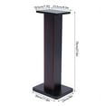 thumbnail image 2 of Denest 28" 1Pair Bookshelf Speaker Stands Surround Sound Home Theater Black Walnut NEW, 2 of 20