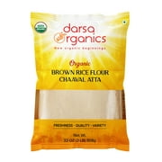 Darsa Organics Brown Rice Flour 2 lb | USDA Organic | Chemical-Free | Kosher | Vacuum Packed