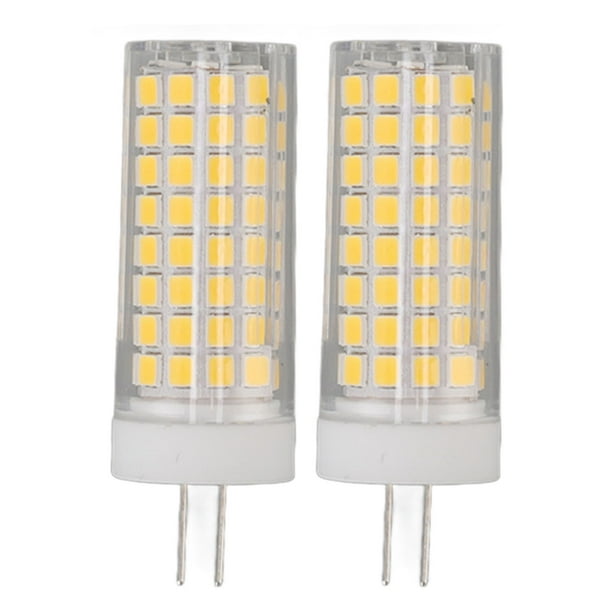 2 bombillas LED de maíz de cerámica, 102 LED, base G4, 10 W, regulables, equivalentes a halógenos, 100 W, CA 100 V, luz natural.