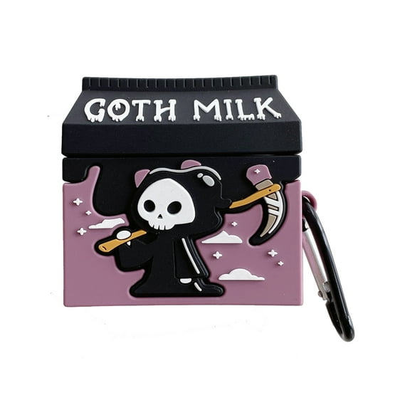 FirstCorn Case for AirPods Pro, Cartoon Adorable Silicone Case Shockproof Protective Cover GothMilk