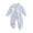 Sky Blue, variant on BOBOGOJP Newborn Baby Boy Girl Gingham Footed Romper Peter Pan Collar Infant Long Sleeve Zipper Jumpsuit Coming Home Outfit Red for Size 3-6 Months