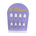 thumbnail image 1 of Expositor de uñas acrílico portátil, ligero y a la moda. púrpura, 1 of 9