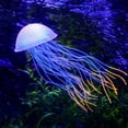 thumbnail image 4 of Clear Jellyfish Decor, Floating Artificial Jellyfish Ornament for Fish Tank Aquarium, Swims with Water Flow, Blue, 4.53 x 2.56 Inch, 4 of 7