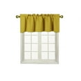 thumbnail image 3 of TVLO yellow blackout thermal valance for short window curtain with rod pocket for kitchen bathroom home decor 54" x 18" inch 1 valance, 3 of 4