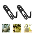 thumbnail image 2 of Miangastore Tool Free Installation Melon Stand Hook Black 30Pcs 2.91X1.49X0.83In, 2 of 9