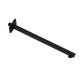 thumbnail image 3 of Brazo de ducha cuadrado de latón, montaje en pared, soporte de ducha de techo, tubo de extensión de baño, negro, 35 cm Inevent HA002211-03, 3 of 6