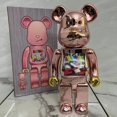 thumbnail image 1 of Bearbrick400% Jinx Marshmallow Surf 2G Stupid Punk Band BE@RBRICK 28cm LOL Colorful Electroplating Desktop Doll Trend Toys Gao Jinjia LED, 1 of 2