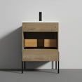 thumbnail image 5 of Blossom Turin 24" Vanity with Ceramic Sink | Classic Oak | Space-Saving Freestanding Wood Cabinet, 5 of 5