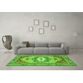 thumbnail image 3 of Ahgly Company Indoor Square Abstract Green Modern Area Rugs, 6' Square, 3 of 4