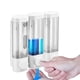 thumbnail image 4 of Juego de Dispensador de Jabón de ABS para Montar en Pared, Depósito de Líquido Recargable a Prueba de Fugas de 3 Cámaras, Instalación sin Taladro para Baño Cocina Hotel Baño Público., 4 of 6