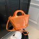 thumbnail image 1 of Bolso de hombro para mujer, bolso de mano con diseño de cocodrilo a la moda, bolso cruzado (naranja), 1 of 8