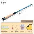 thumbnail image 1 of Small Fishing Rod, Light Action Spinning Rod with Solid Wood Handle, 30cm Collapsed Length for Travel, Includes Fishing Line Set and Tools, 1 of 8