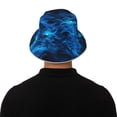 thumbnail image 5 of Sikiie Ice Blue Fire Wolf Reflective Double-Sided Bucket Hat, Sun Hat, for Gardening, Beaching, Camping, Hiking, Fishing, 5 of 6