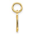 thumbnail image 2 of Pendentif Breloque Collier Monogramme Prénom Initiale Lettre N Délicat en Or Jaune 10k, 2 of 7
