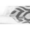 thumbnail image 5 of TreeWool (Pack of 2) Ogee Ikat Accent Decorative Cotton Throw Pillow Covers (18 x 18 Inches, Graphite Gray), 5 of 6