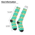 thumbnail image 5 of Easygdp Sunflower Gnomes 5 Soccer Socks Sport Knee High Socks Calf Compression Athletic Socks for Men and Women, 5 of 9