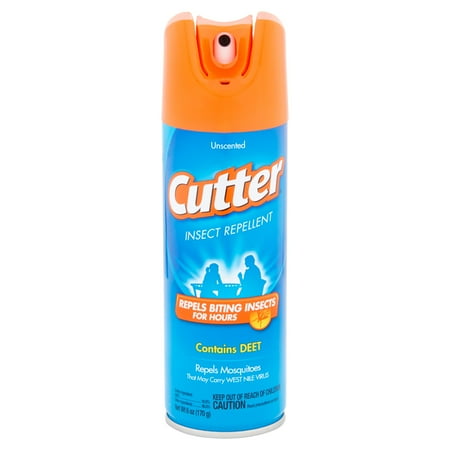 Cutter Contains Deet Unscented Mosquito Repellent, 6-Ounce
