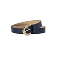 thumbnail image 2 of SWSMCLT Women's Autumn Belt Basic Classic 2025 Buckle Elegant Casual Groove Belt Adjustable Bling Navy X-Small-Large, 2 of 2