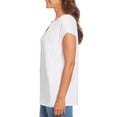 thumbnail image 3 of Nine West Women's Short Cap Sleeve V-Neck Fashion Top (Green Spruce, XXL), 3 of 9